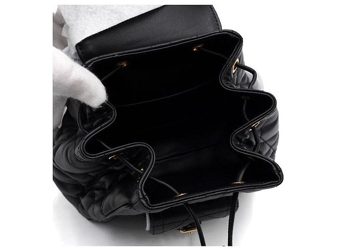 Dior Schwarzer Caro Small Damenrucksack - Ansicht 6