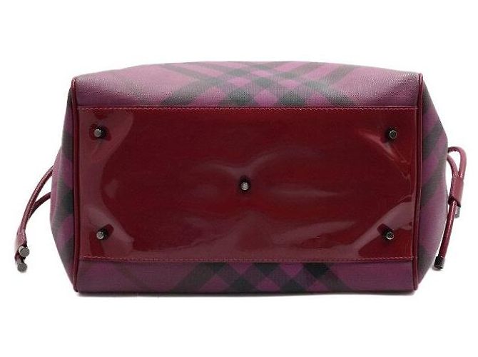 Burberry Borsa Tote Biltmore da donna in tela PVC sfumatura viola Nova Check Porpora - vista 6
