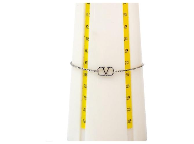 Valentino Bracciale Logo Argento - vista 5