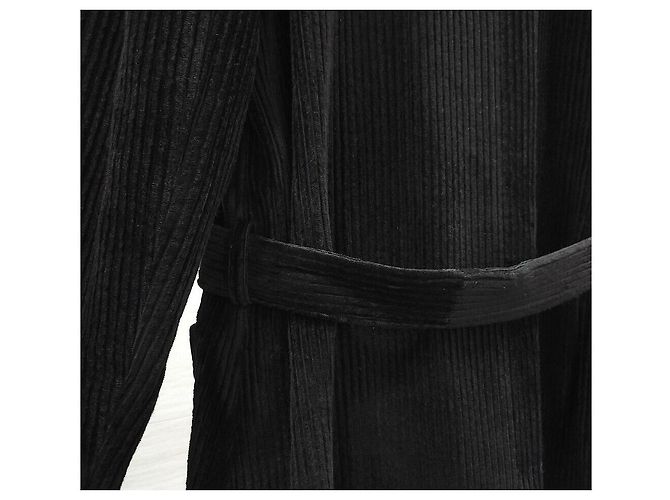 Chanel Giacca in velluto a coste nera Nero - vista 7