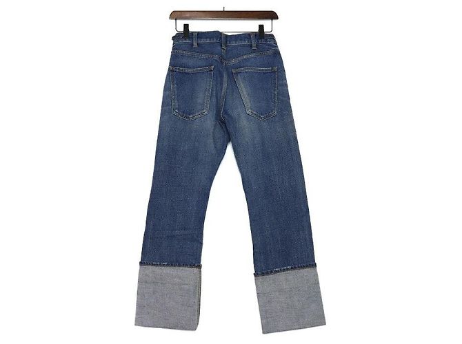 Céline Jeans in denim ornati da una catena dorata - vista 4