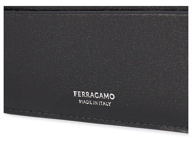 Salvatore Ferragamo Portafoglio Monogram da uomo Nero - vista 6