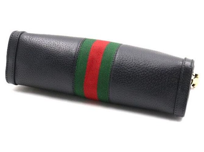 Gucci Borsa a tracolla e borsa crossbody Ophidia in pelle nera Nero - vista 7