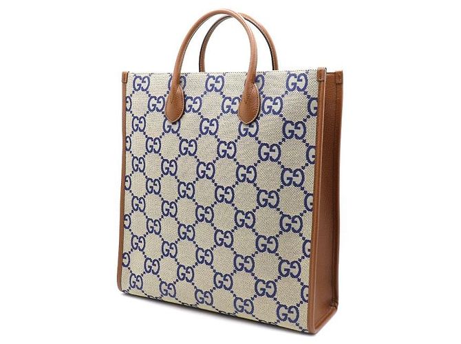 Gucci Interlocking GG Canvas Medium Tote Bag und Schultertasche Braun - Ansicht 2