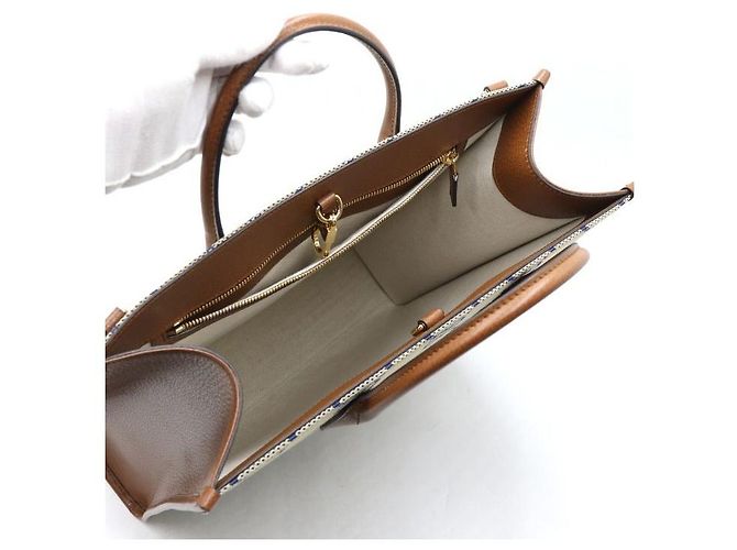 Gucci Interlocking GG Canvas Medium Tote Bag und Schultertasche Braun - Ansicht 4