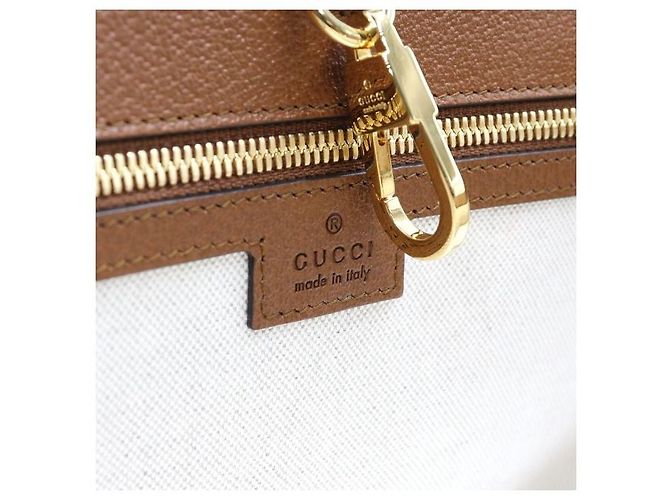 Gucci Interlocking GG Canvas Medium Tote Bag und Schultertasche Braun - Ansicht 5