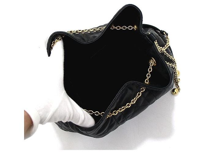 Dior Borsa a tracolla Black Cannage Amie Large con catena dorata Nero - vista 6