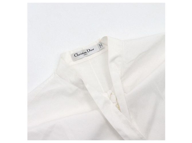 Dior Camicia da donna in popeline di cotone con fiocco Ascot - vista 5