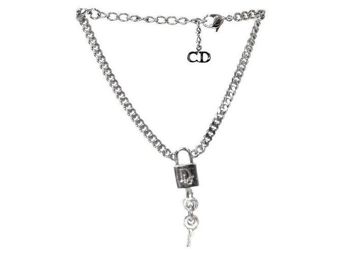 Dior Bracciale Oblique Lock Key Argento - vista 3