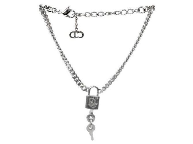 Dior Bracciale Oblique Lock Key Argento - vista 4