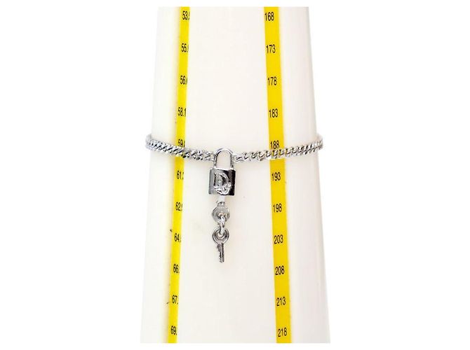 Dior Bracciale Oblique Lock Key Argento - vista 5