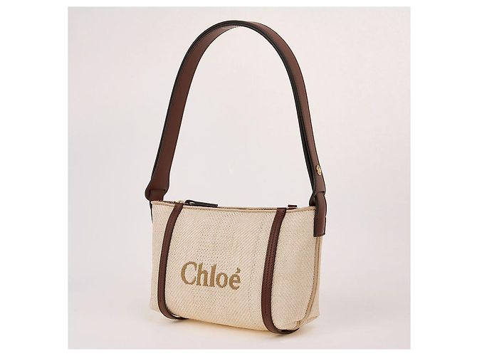Chloé Bolso de hombro de rafia Naranja - vista 2