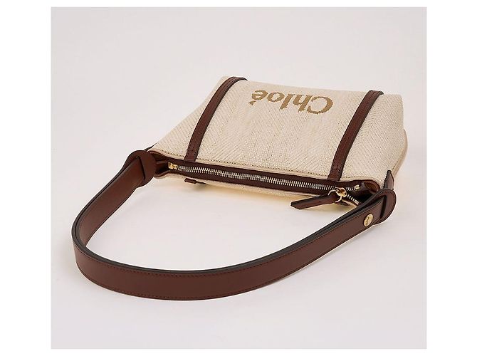 Chloé Bolso de hombro de rafia Naranja - vista 4
