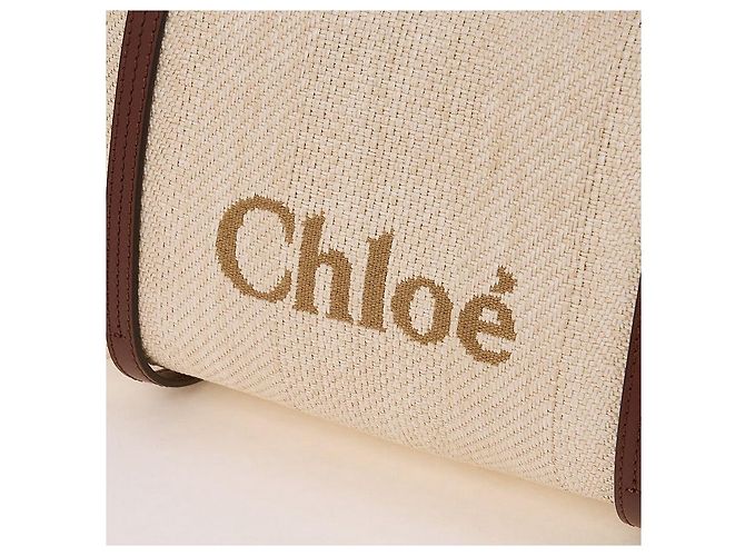 Chloé Bolso de hombro de rafia Naranja - vista 6