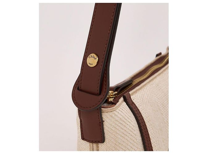 Chloé Bolso de hombro de rafia Naranja - vista 7