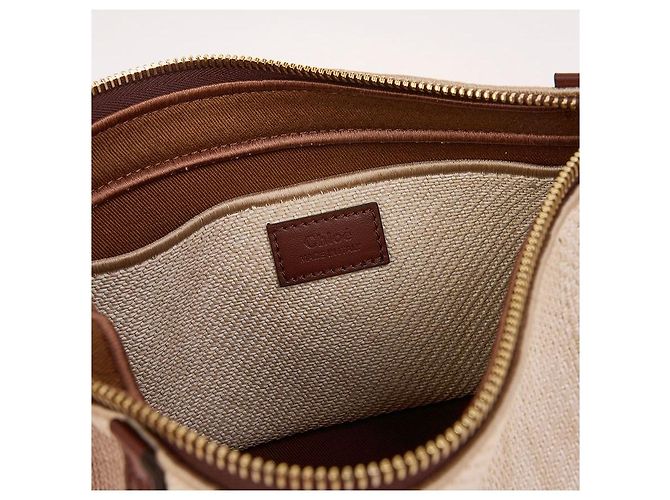 Chloé Bolso de hombro de rafia Naranja - vista 8