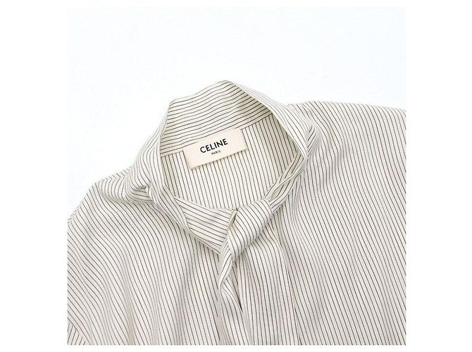 Céline Blusa de popeline listrada - vista 5