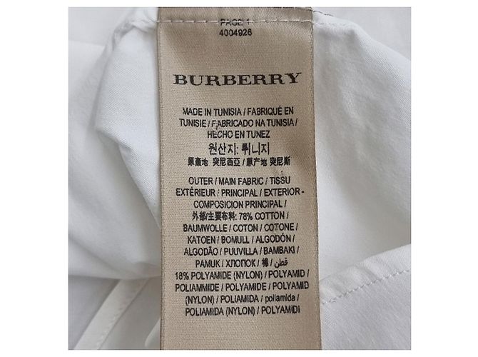 Burberry Baumwollhemd Silber - Ansicht 8