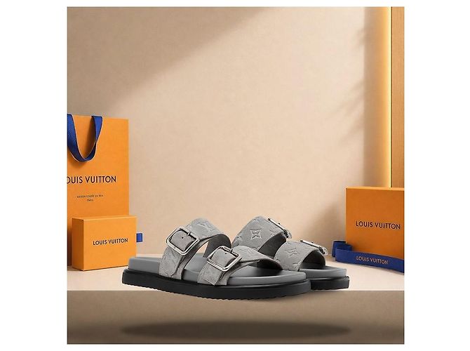 Louis Vuitton Mule Venice Grigio Marrone - vista 2
