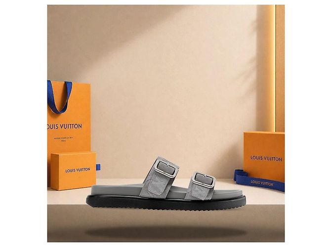 Louis Vuitton Mule Venice Grigio Marrone - vista 3