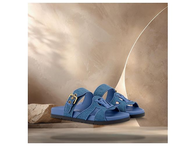 Louis Vuitton Mule Isola Comfort Blue - vista 2