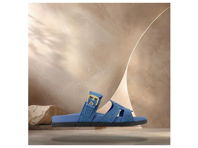 Louis Vuitton Mule Isola Comfort Blue - vista 3