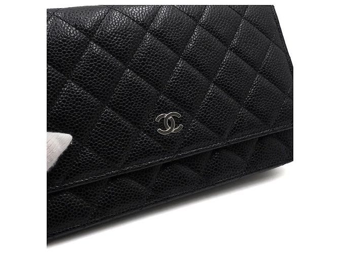 Chanel Borsa a tracolla e borsa crossbody con catena CC argento Nero - vista 10