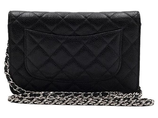 Chanel Borsa a tracolla e borsa crossbody con catena CC argento Nero - vista 5