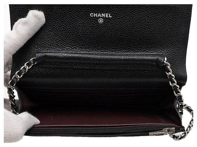 Chanel Borsa a tracolla e borsa crossbody con catena CC argento Nero - vista 6