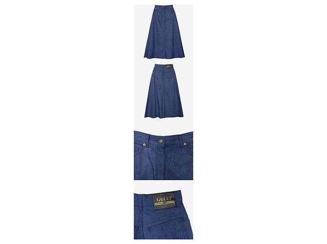Gucci Saia jeans orgânica sem uso - vista 2