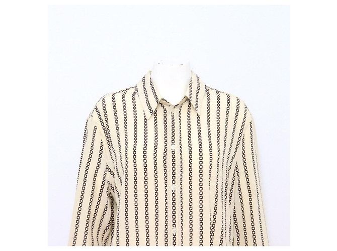 Céline Camicia ampia in seta da donna Vanilla Brown - vista 2