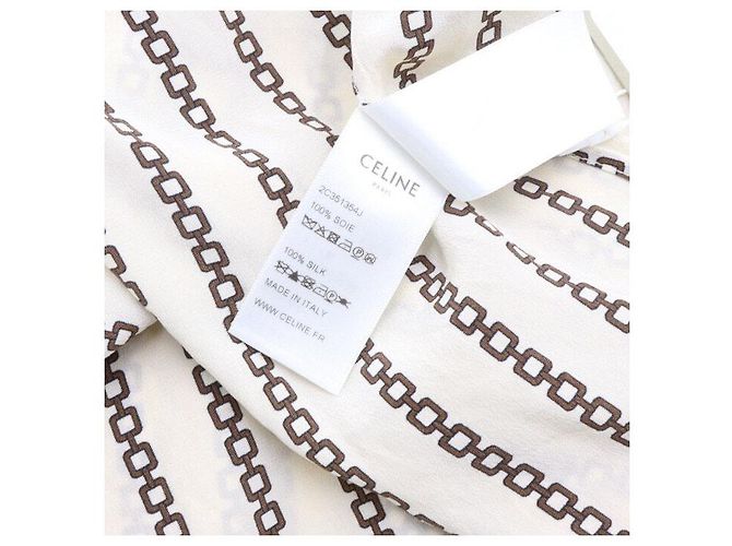 Céline Camicia ampia in seta da donna Vanilla Brown - vista 5