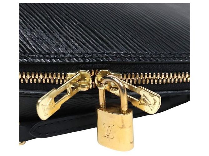 Louis Vuitton Zaino Alma in Epi nero - vista 10