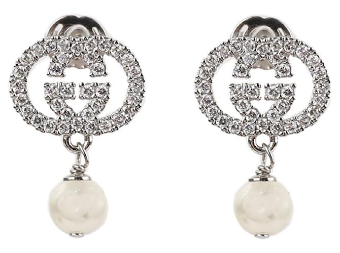 Gucci Orecchini con perle di cristallo Argento - vista 3
