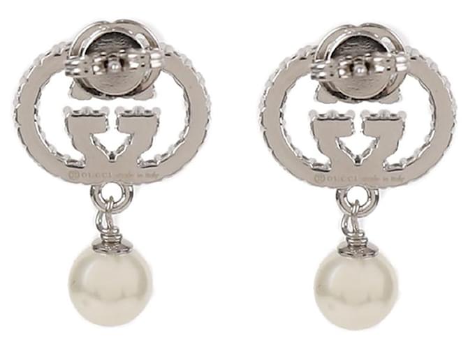 Gucci Orecchini con perle di cristallo Argento - vista 6