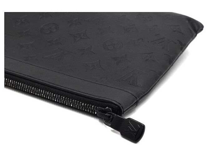 Louis Vuitton Pochette Monogram Shadow Apollo Clutch Bag Nero - vista 8