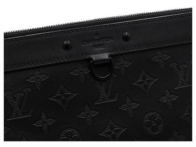 Louis Vuitton Pochette Monogram Shadow Apollo Clutch Bag Nero - vista 9