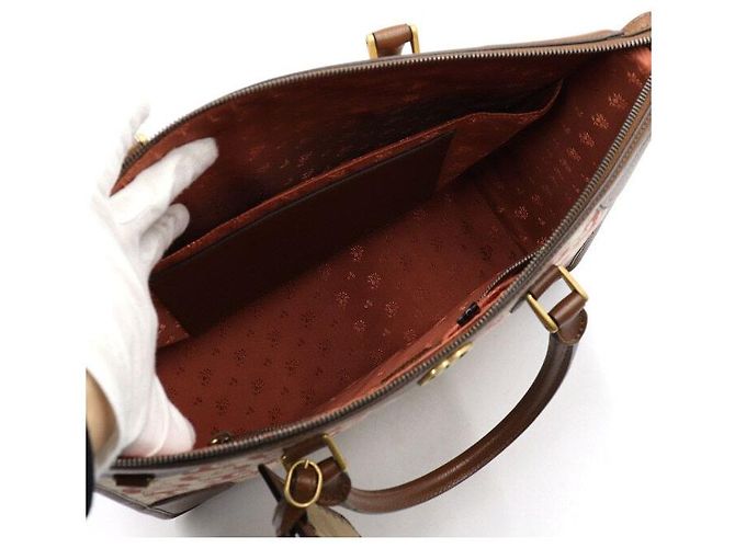 Gucci Pasta e Bolsa Tote de Mors de Jacquard Entrelaçado e Bolsa de Ombro Multicor - vista 5