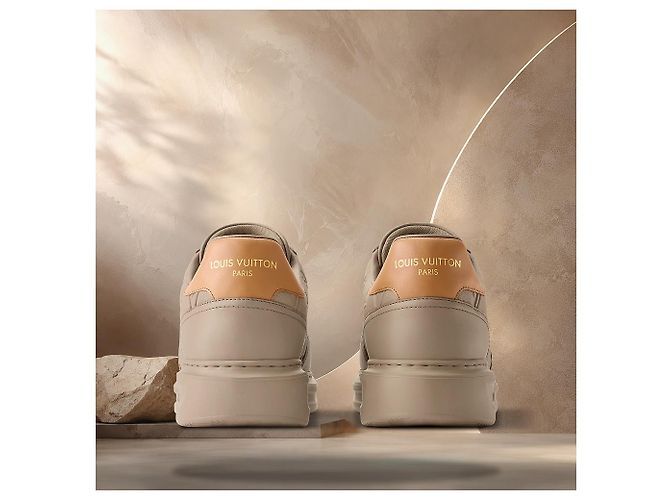 Louis Vuitton Sneakers Beverly Hills Top Marrone - vista 5