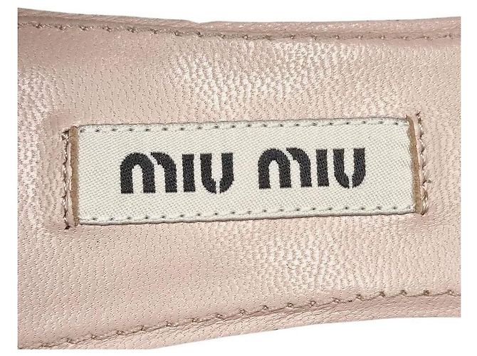 Miu Miu Mocassino in vernice con nastro - vista 5