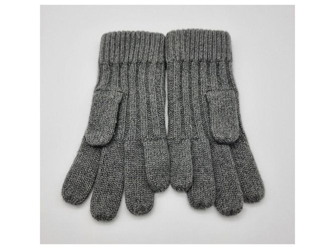 Hermès Guanti in cashmere e seta Marrone - vista 3