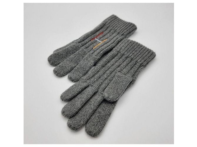 Hermès Guanti in cashmere e seta Marrone - vista 4
