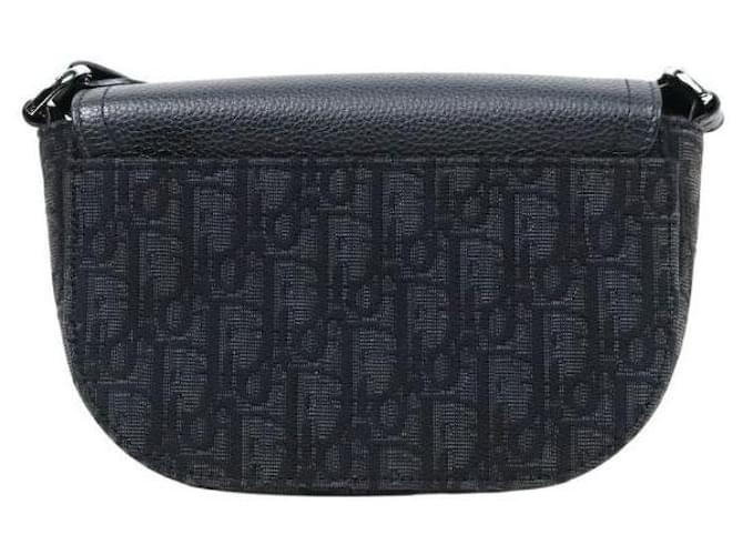 Dior Mini borsa a tracolla Oblique Saddle nera Nero - vista 3
