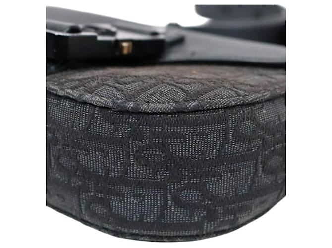Dior Mini borsa a tracolla Oblique Saddle nera Nero - vista 6