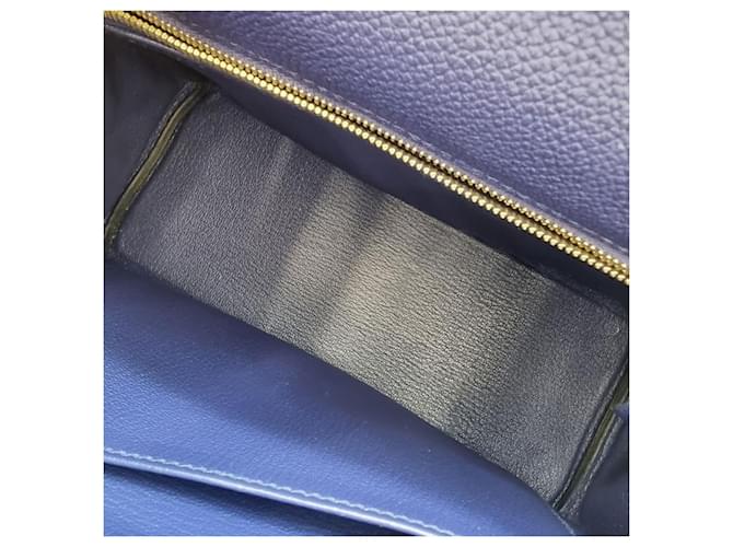 Hermès Togo Kelly Blu - vista 11