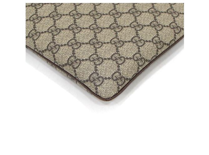 Gucci Clutch GG Supreme Ophidia Web Stripe Marrone - vista 6