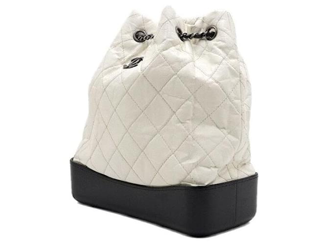 Chanel Gabrielle Rucksack Medium Weiß - Ansicht 2