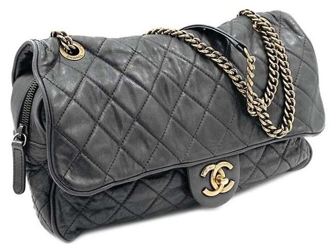 Chanel Borsa a Spalla Caviar Pearl Shiba Verde - vista 3