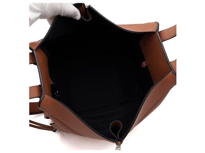 Loewe Borsa Tote e Borsa a Spalla a Tracolla Hammock Small Tan Marrone - vista 6