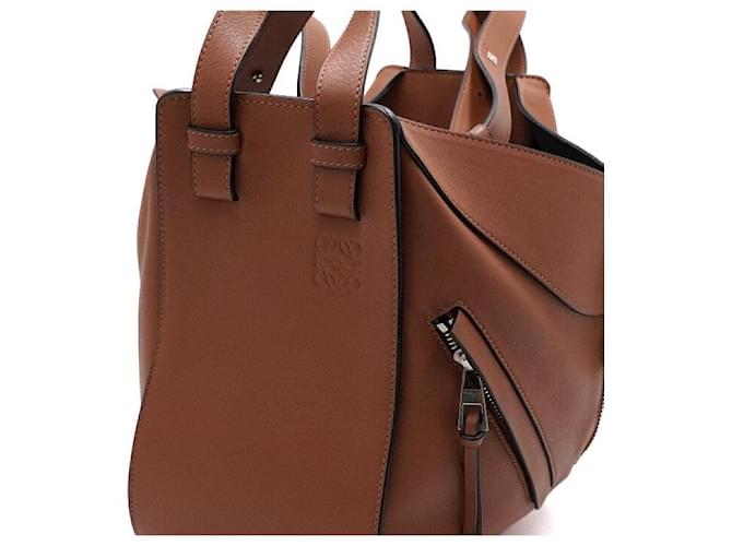 Loewe Borsa Tote e Borsa a Spalla a Tracolla Hammock Small Tan Marrone - vista 9